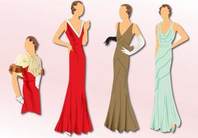 Fashion 1930 vector