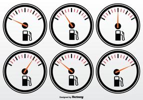 Fuel Gauge Vector Set