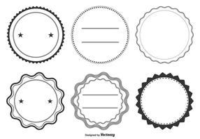 Assorted Label Shape Set vector