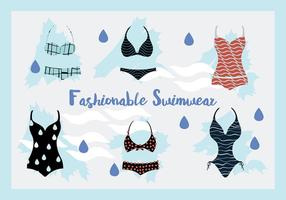 Woman Swimwear and Swim Suits Vector Background