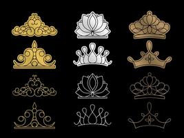 Pageant Crowns vector