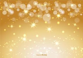 Beautiful Gold Bokeh and Sparkle Background vector