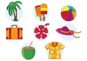 Set Of Hawaii Vector