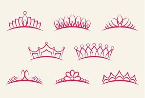 Crown Pageant Set vector