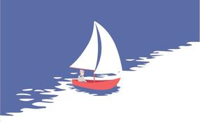 Vector Sailing Illustration