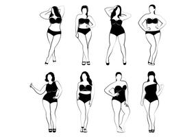 Plus Size Women Vectors