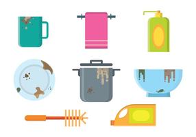 Dirty Dishes Vectors