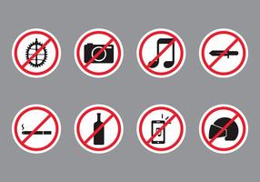 Forbidden Public Sign vector