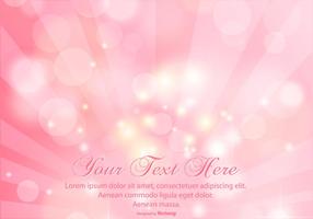 Beautiful Pink Sunray Bokeh Background vector