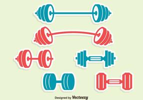 Dumbell Icons Vector Set