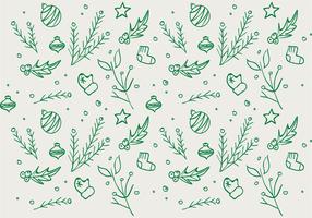 Christmas Hand Drawn Pattern Background vector