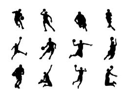 Silhouette of Basketball Vectors