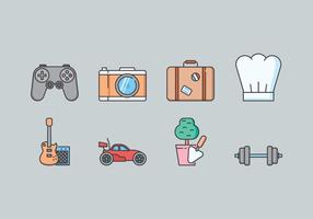 Hobby Icon Set vector