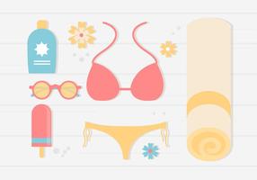 Free Summer Vacation Background vector