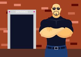 Nightclub Bouncer Illustration vector