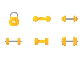 Fitness Dumbbell vector