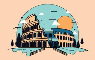 Amphitheater Illustration Vector