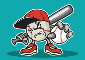 Baseball Mascot Illustration vector