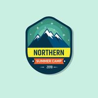 Summer Camp Patch Illustration Vector