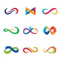 Colorful Infinity Logos vector