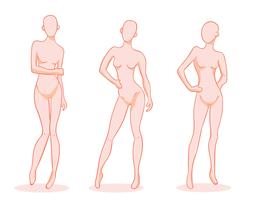 Female Posed Mannequin Vector