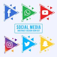 Social Media Icons Collection vector