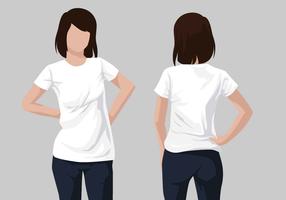 T Shirt Model Vector