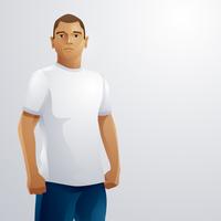 T Shirt Model Male Vector