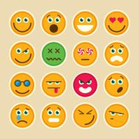 Emoticons set. vector