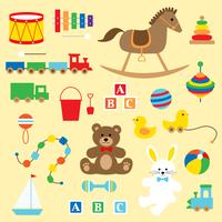 classic baby toys clipart vector