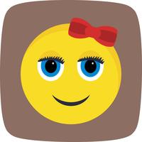 Girl Emoji Vector Icon