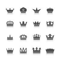 Crown Icons Set vector