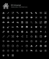 Universal Pixel Perfect Icons Shadow Edition.  vector