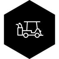 Golf Cart Icon Design vector