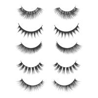 Eyelashes Clipart Set vector