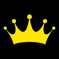 Royal crown vector icon