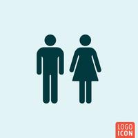 Man woman icon vector