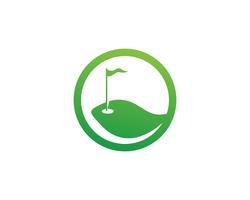 Golf club icons symbols elements and logo vector images