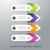 Design Business template 4 infographic chart elements vector