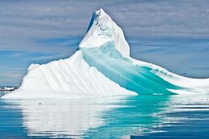 Pinnacle shaped iceberg in Antarctica photo