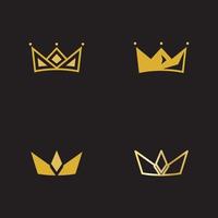 Crown Concept Logo Design Template vector