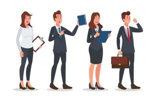 Executive People Business Character Design Set vector