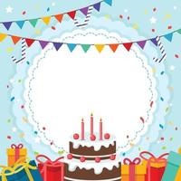 Birthday Ornament Background vector