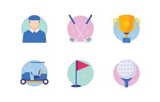 Golf Icon Set vector