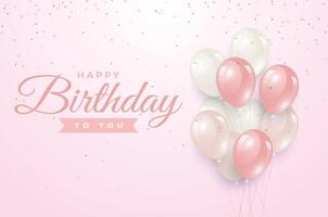 happy birthday greeting template vector