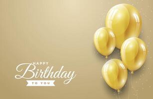 happy birthday greeting template vector