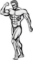 motivational t shirt design with bodybuilder vector