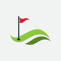 Golf logo vector icon stock illustration