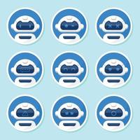 Chatbot Icon Pack vector