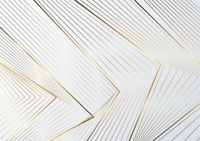 Abstract triangles golden lines luxury on white background. vector